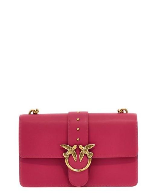 Pinko Red 'classic Love Bag Icon' Crossbody Bag