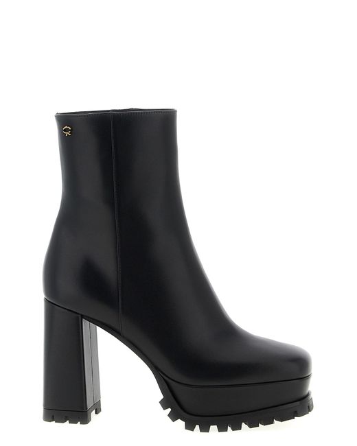 Gianvito Rossi Black 'harlem' Ankle Boots