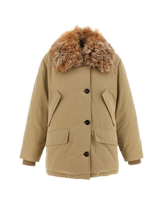 Prada Natural Fur Collar Jacket
