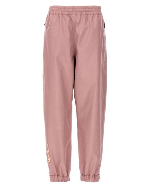 3 MONCLER GRENOBLE Pink Gore-tex Pants