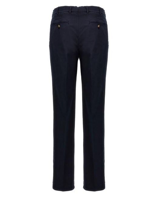 Pantalone flat front di Brunello Cucinelli in Blue da Uomo