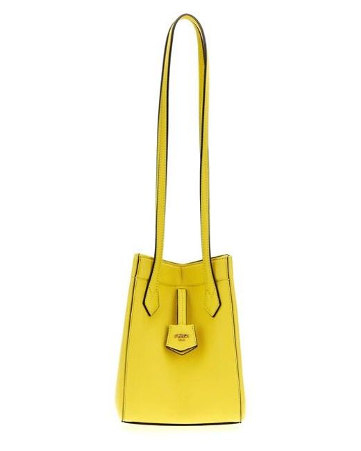 Fendi Yellow ' Origami Mini' Shoulder Bag