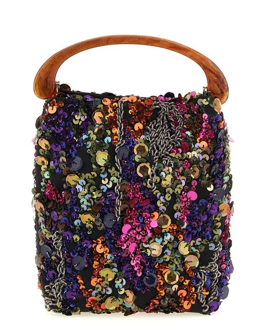 Dries Van Noten Blue 'crisp' Micro Bag