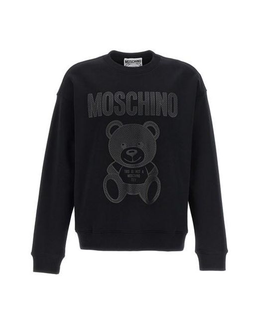 Moschino Black 'teddy' Sweatshirt for men