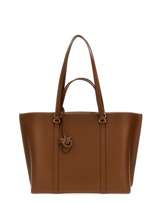 Pinko Brown 'carrie Big' Shopping Bag