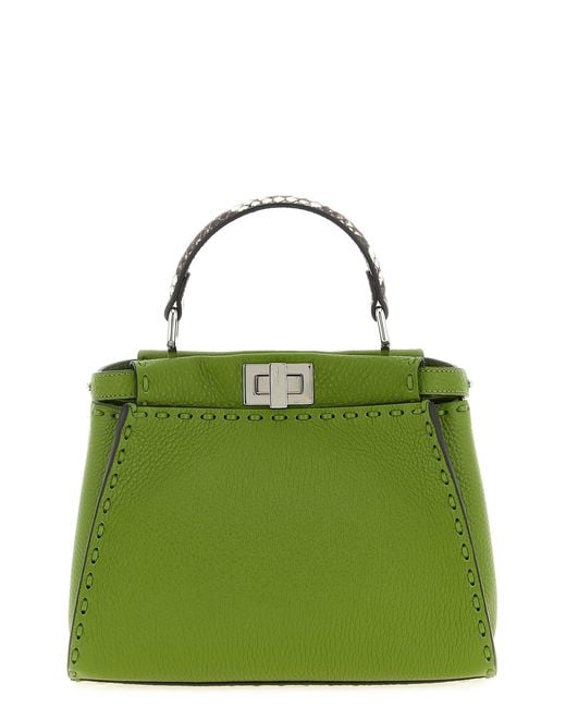 Fendi Green 'peekaboo' Mini Handbag