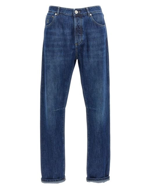 Brunello Cucinelli Blue Denim Jeans for men