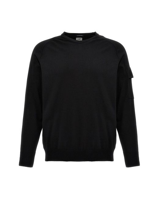 C P Company Black 'the Metropolis Series' Sweater for men