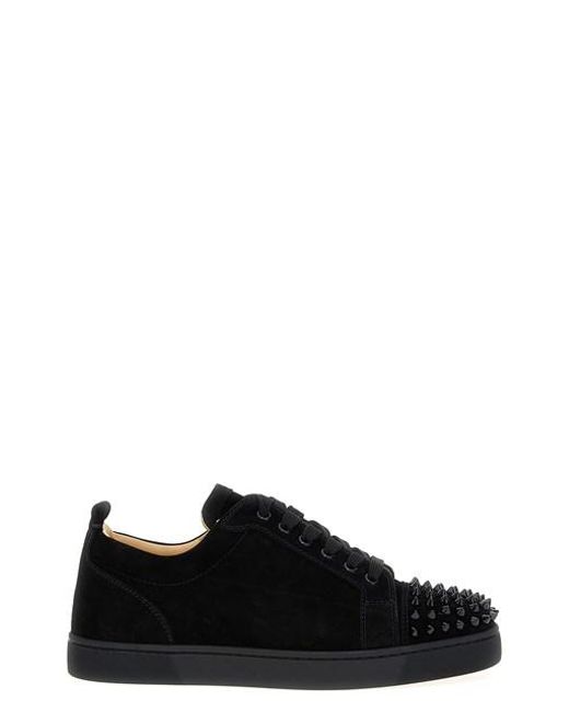 Sneaker 'Louis Junior Spikes Flat' di Christian Louboutin in Black da Uomo