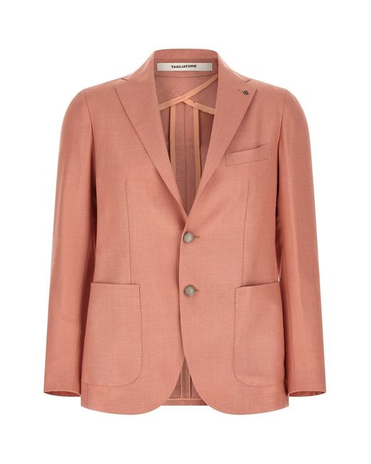 Tagliatore Pink 'montecarlo' Blazer for men