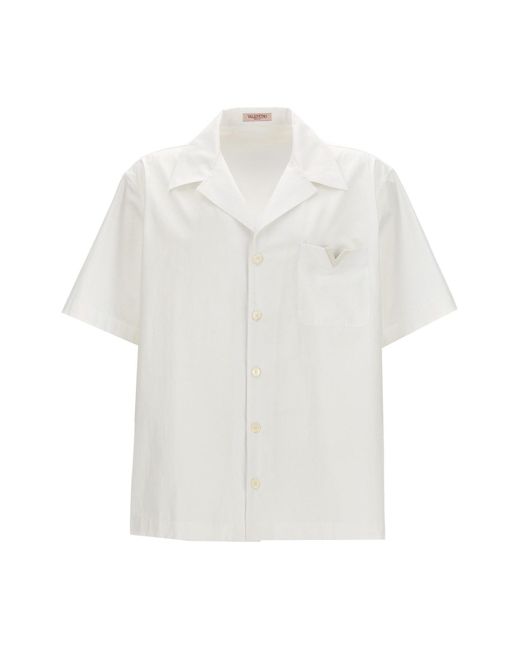 Valentino Garavani Hemd "V Detail" in White für Herren