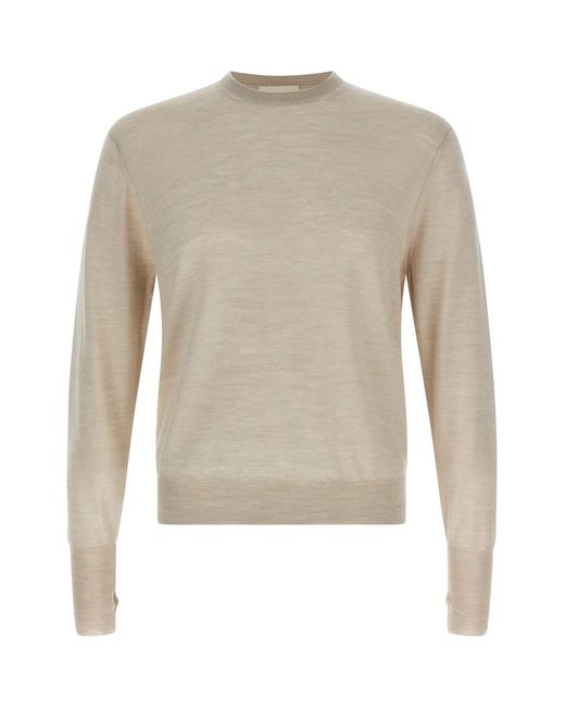 Ma'ry'ya White Wool And Silk Sweater for men
