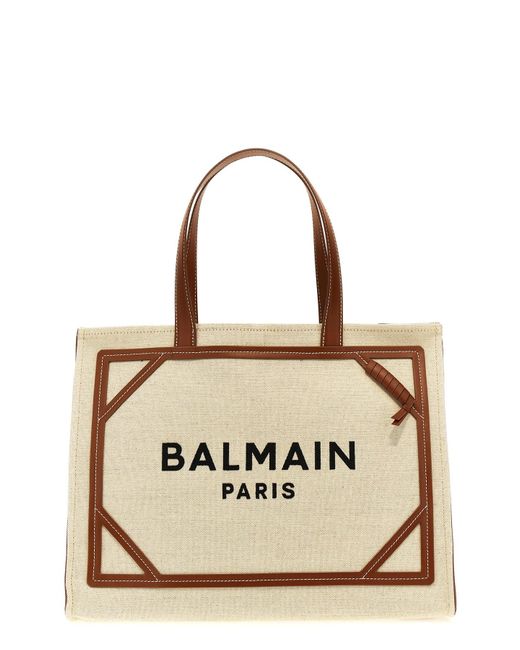 Balmain Metallic 'b-army' Shopping Bag