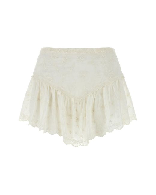 Isabel Marant White 'zoelia' Shorts