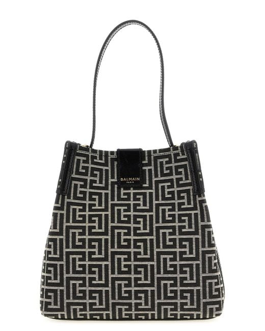 Balmain Black 'release' Bucket Bag