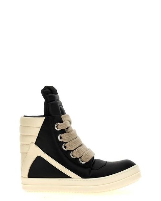 Sneaker 'Jumbolaced Geobasket' di Rick Owens in Black da Uomo