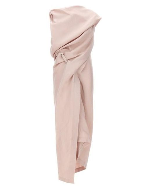 Issey Miyake Pink 'enveloping' Dress