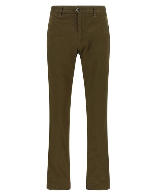 Incotex Green Cotton Trousers for men