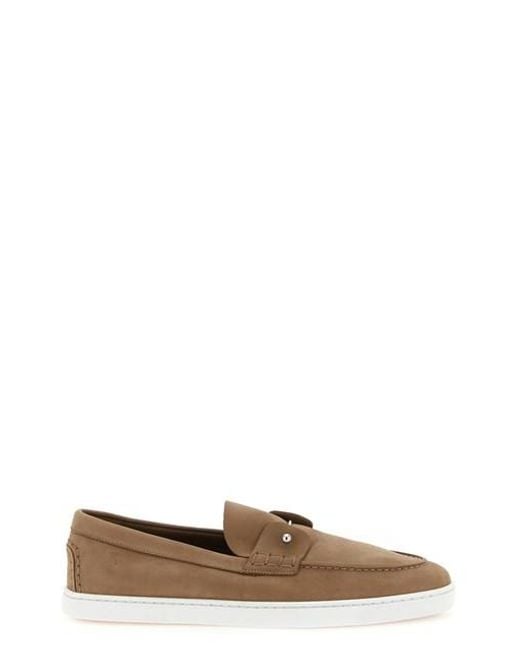 Christian Louboutin Brown 'Chambeliboat Flat' Loafers for men