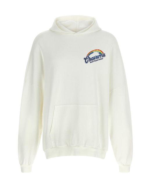 Willy Chavarria White 'clean & Fresh Willy Hooligan' Hoodie for men