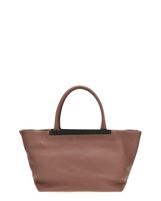 Brunello Cucinelli Brown 'monile' Shopping Bag