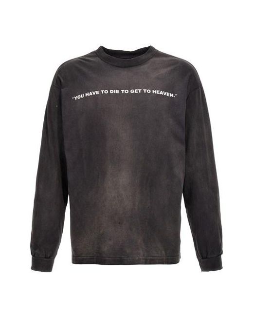 SAINT Mxxxxxx Gray 'saint Club' T-shirt for men