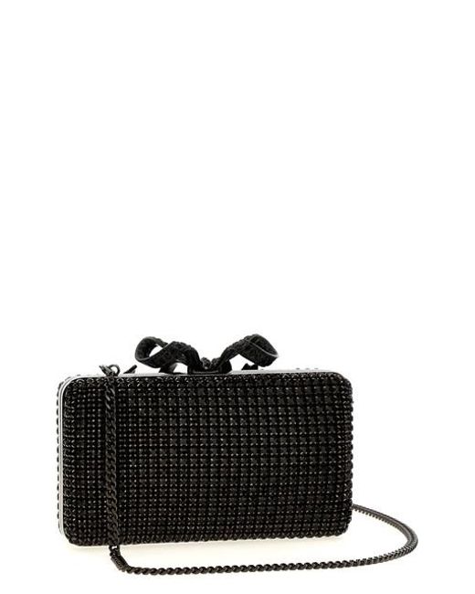 Clutch 'Black Crystal Box' di Self-Portrait