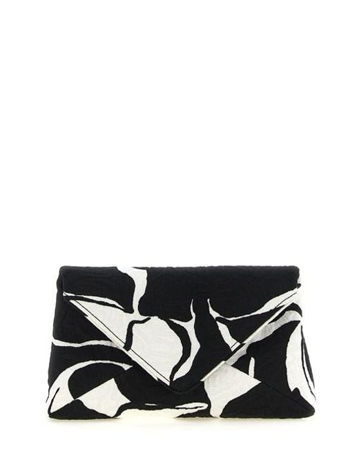 Clutch 'Envelope' di Dries Van Noten in Black