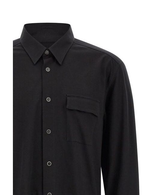 Camicia 'Buba' di Kiton in Black da Uomo