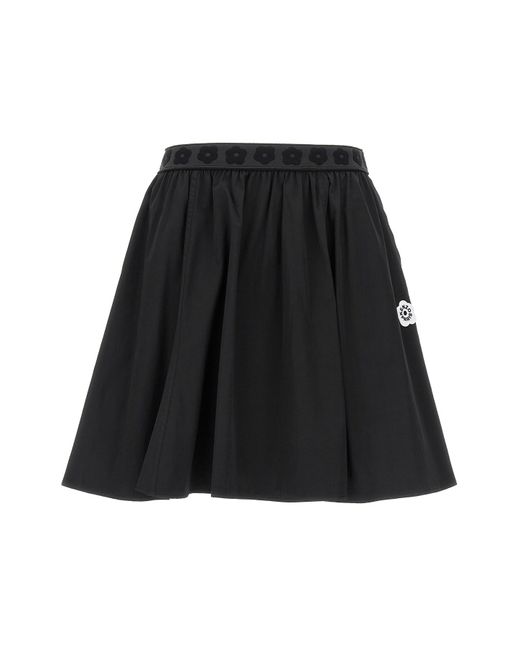 KENZO Black 'boke 2,0' Mini Skirt