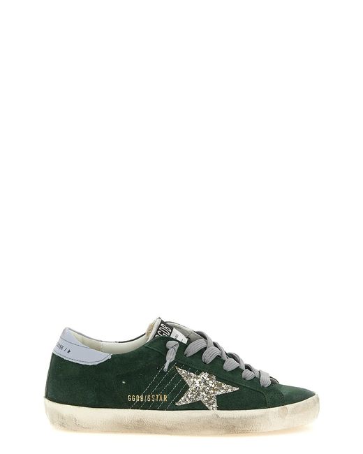 Golden Goose Deluxe Brand Green Vintage 'super-star' Sneakers