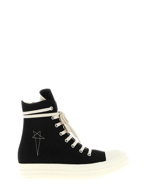 Rick Owens Black 'sneaks' Sneakers