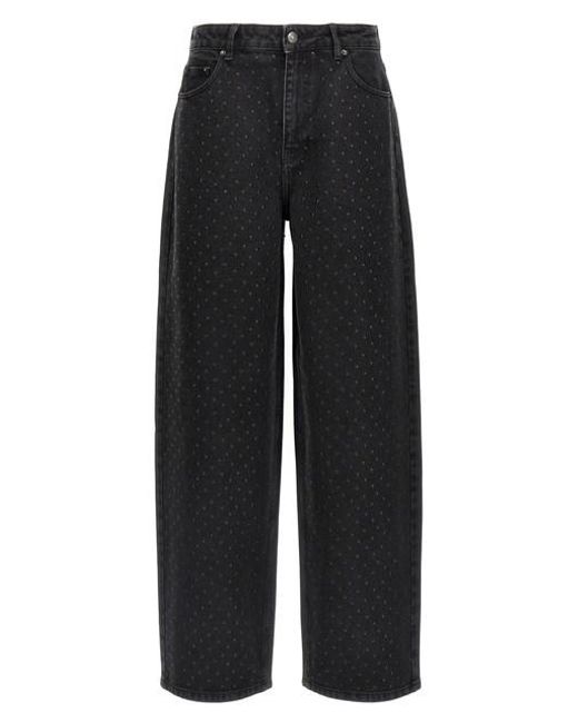 ROTATE BIRGER CHRISTENSEN Black Studded Jeans