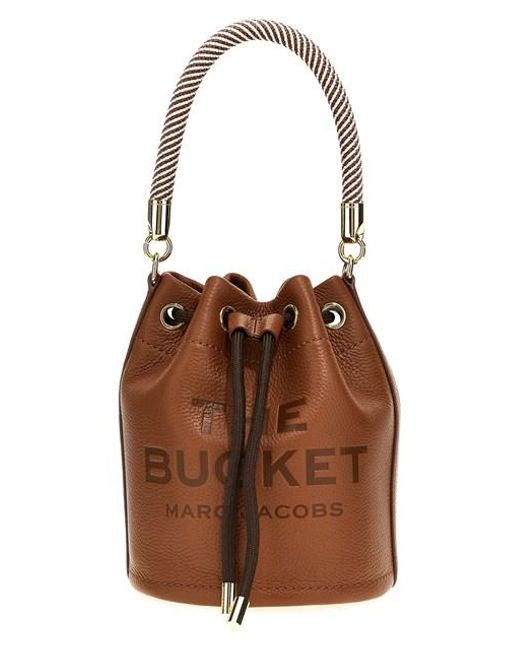 Marc Jacobs Brown 'The Leather Bucket Bag' Bucket Bag