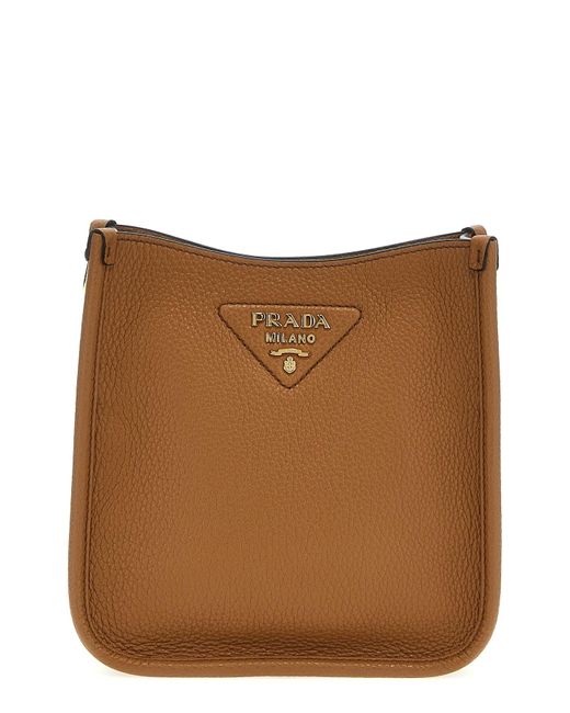 Prada Brown 'Hobo' Crossbody Bag