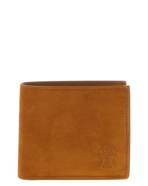 Brunello Cucinelli Brown Nubuck Wallet for men