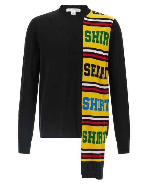 Comme des Garçons Multicolor Intarsia Sweater for men