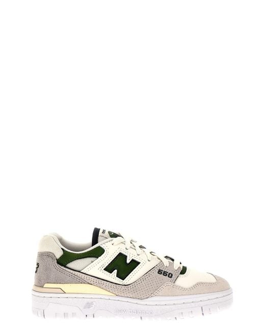 New Balance White Sneakers "550"