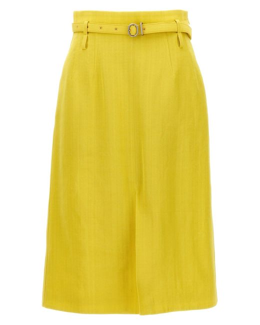 Jil Sander Yellow '66' Skirt