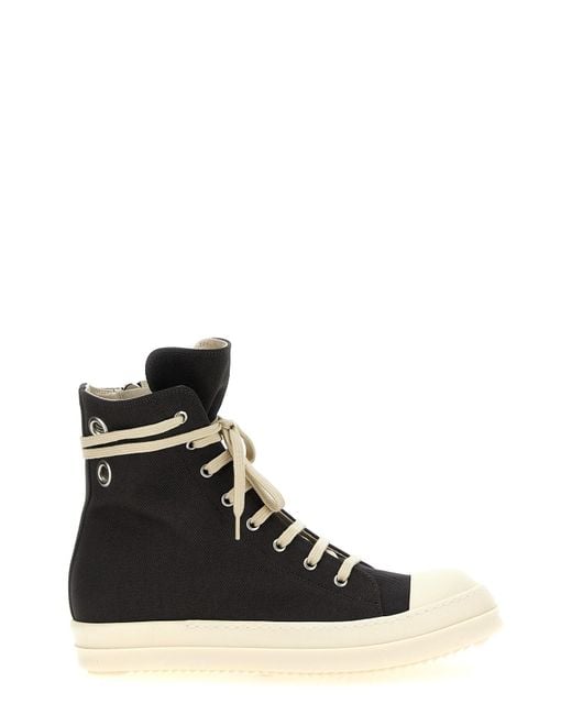 Rick Owens Black 'sneaks' Sneakers for men