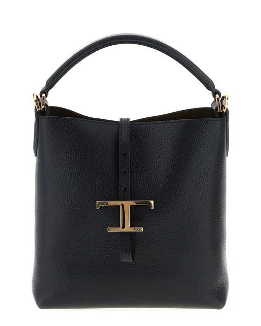 Tod's Black 't Timeless' Mini Bucket Bag