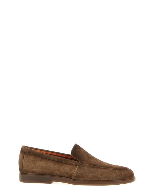 Santoni Brown 'malibu' Loafers for men