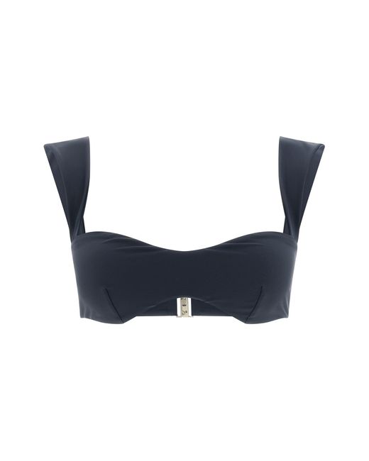 Magda Butrym Blue '01' Bikini Top