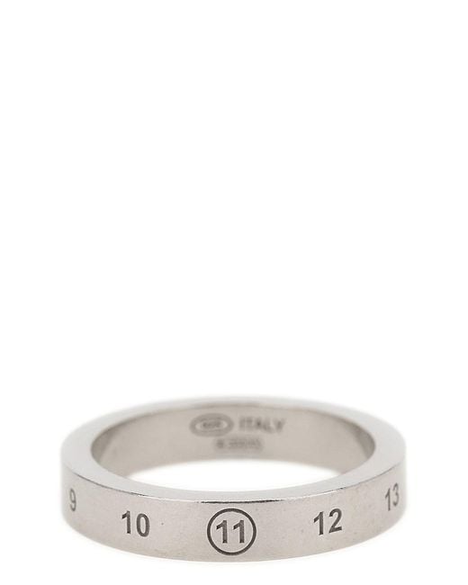 Maison Margiela Ring "Numeric" in Gray für Herren