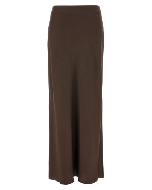 Brunello Cucinelli Brown Acetate Mini Skirt