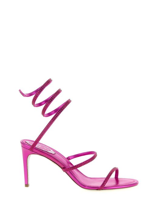 Rene Caovilla Pink High Heel Sandals