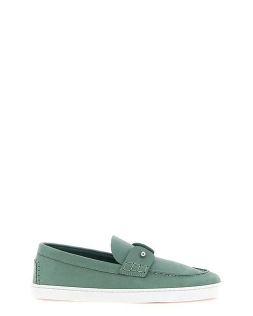 Christian Louboutin Green 'Chambeliboat' Loafers for men
