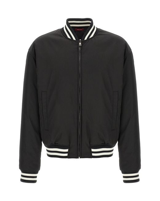 Gucci Black 'Gg' Reversible Bomber Jacket for men