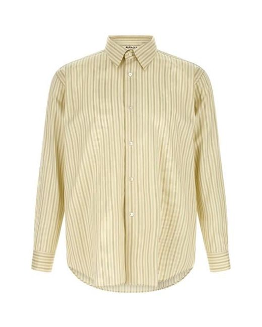 Camicia Cotone E Seta di Auralee in White da Uomo