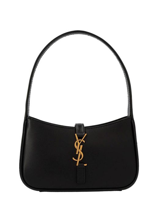 Saint Laurent Black 'hobo Le 5 À 7' Mini Handbag